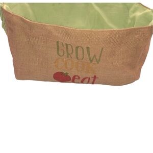 Large burlap bag storage container